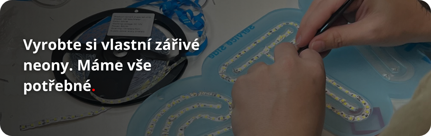 Materiál na výrobu neonů